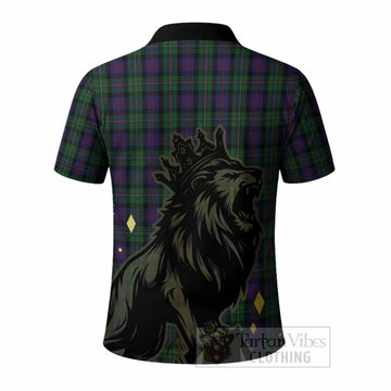 MacCallum (McCallum) Tartan Family Crest Polo Shirt Crowned Lion Roaring