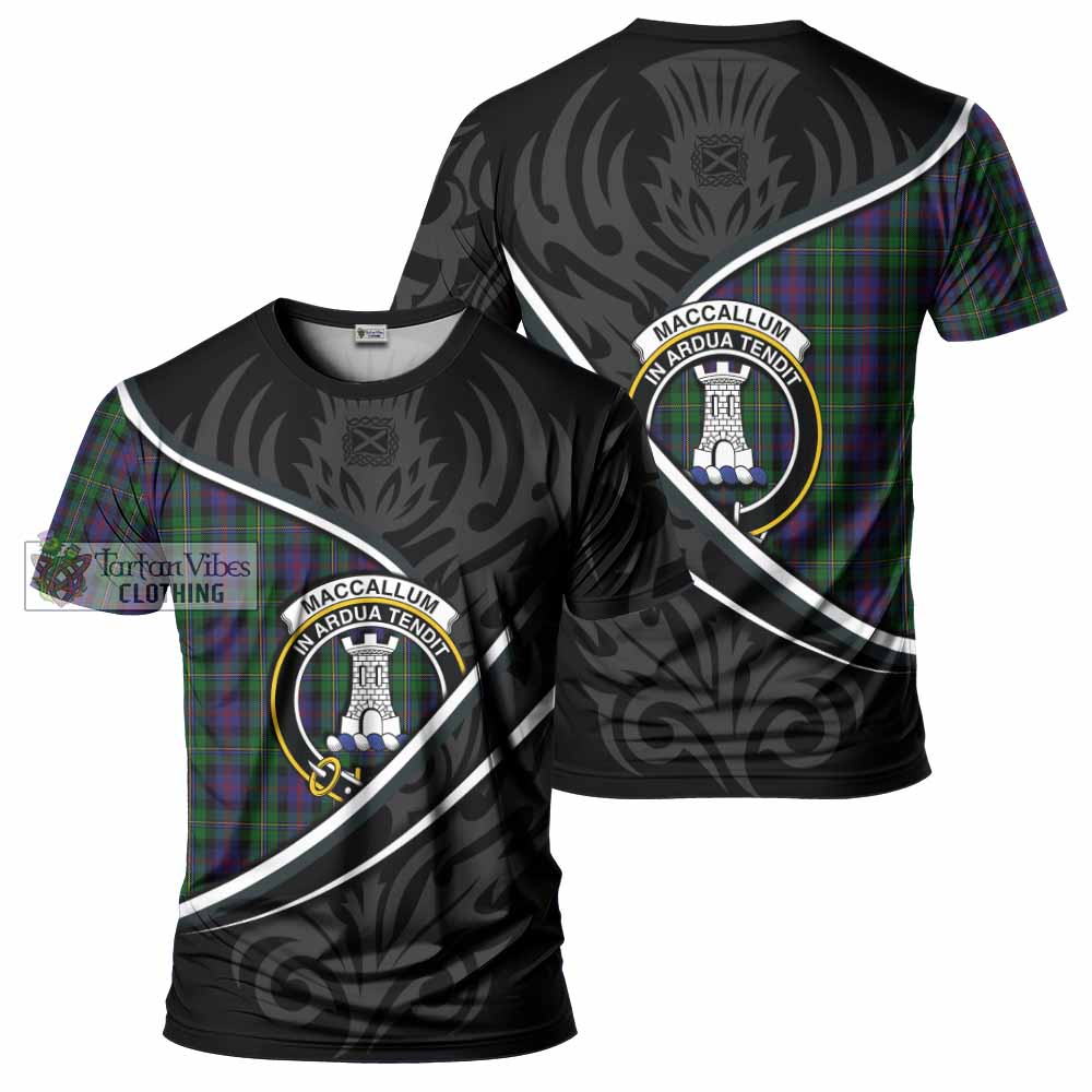 MacCallum (McCallum) Tartan Family Crest T-shirt Celtic Scottish Thistle Floral - Tartan Vibes Clothing