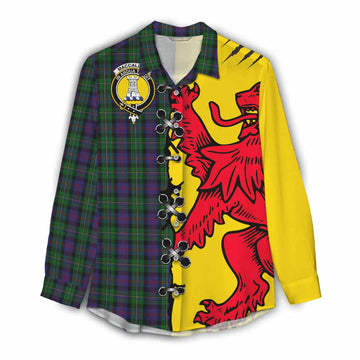 MacCallum (McCallum) Tartan Family Crest Women Casual Shirt Lion Rampant Honor - Tartan Vibes Clothing
