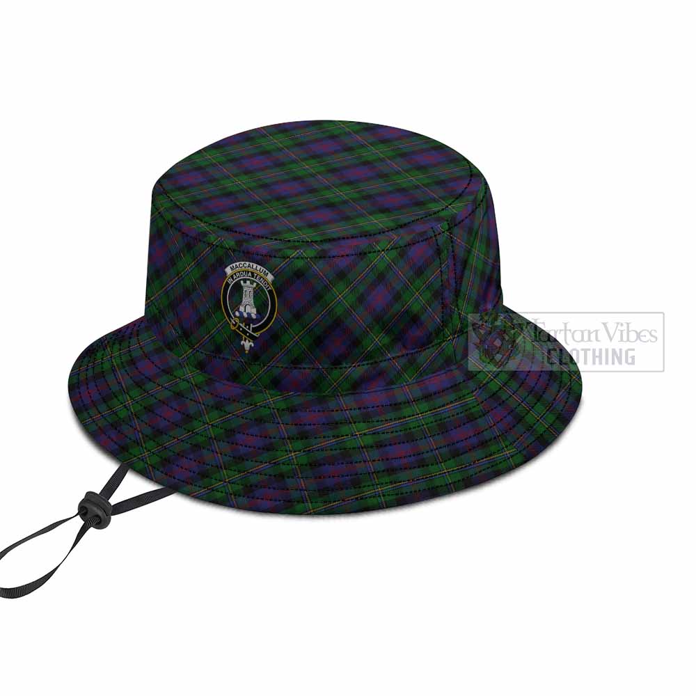 MacCallum (McCallum) Tartan Fishing Hat with Family Crest
