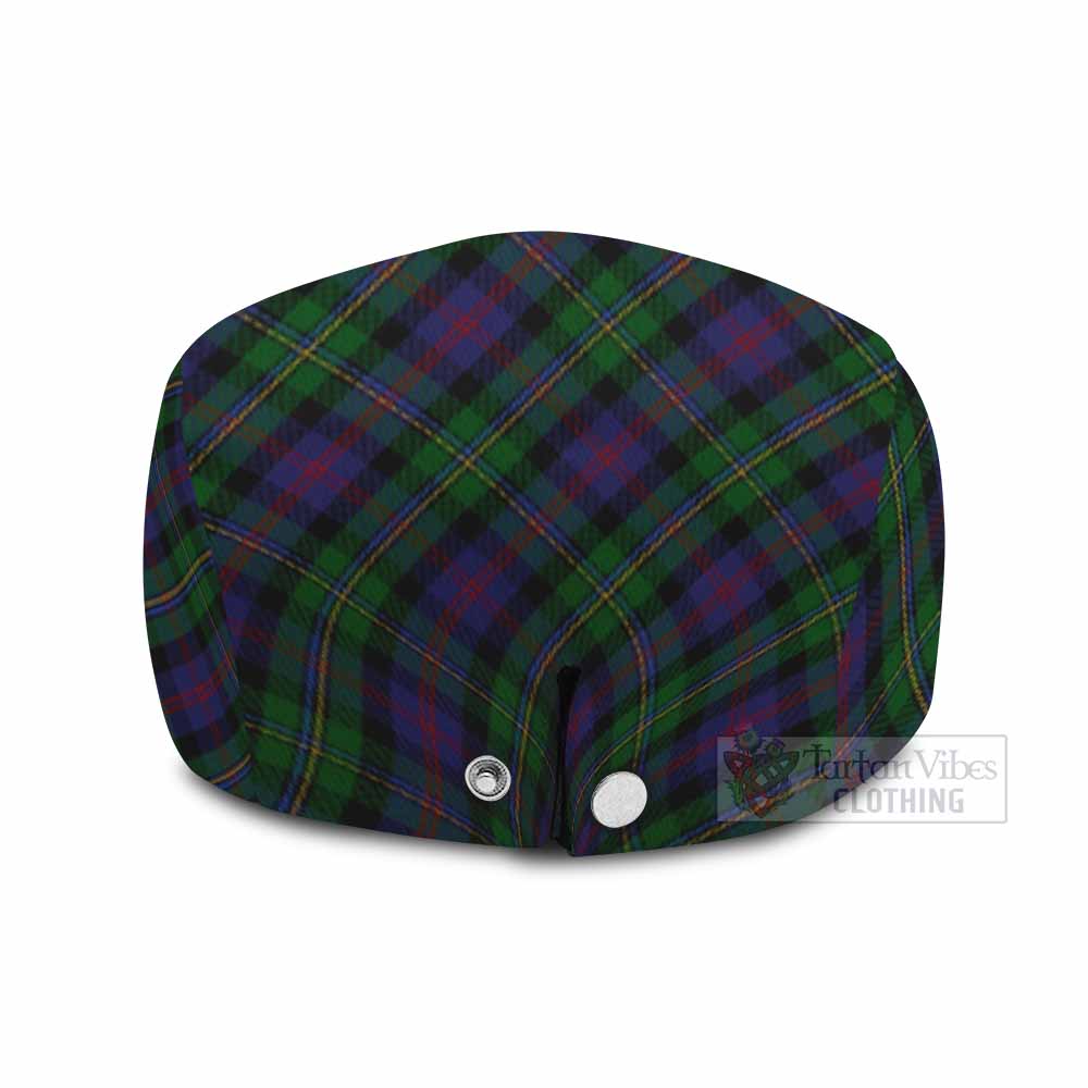 MacCallum (McCallum) Tartan Flat Cap, Jeff Cap Cross Style with Family Crest - Tartan Vibes Clothing