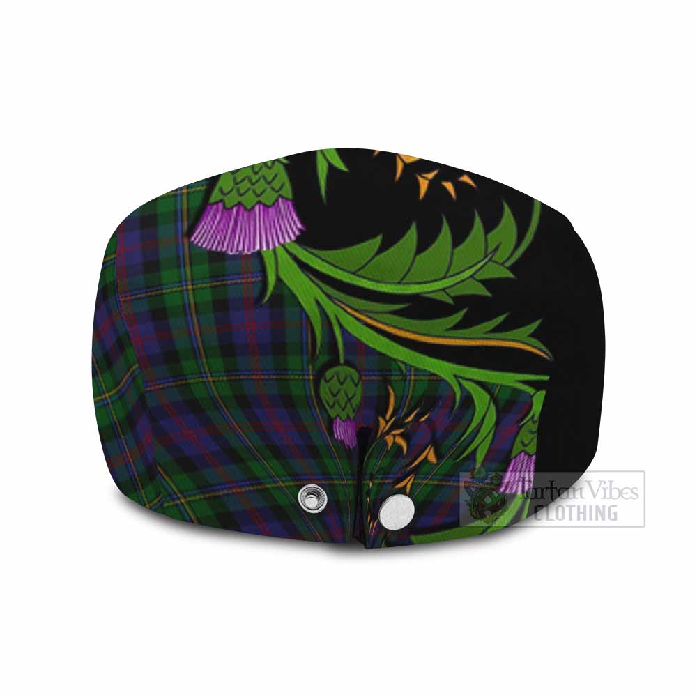 MacCallum (McCallum) Tartan Flat Cap, Jeff Cap Scottish Thistle Pride Heritage Art