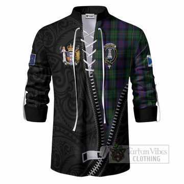 MacCallum (McCallum) Tartan Ghillie Shirt New Zealand Pattern Unique Zipper Stylized