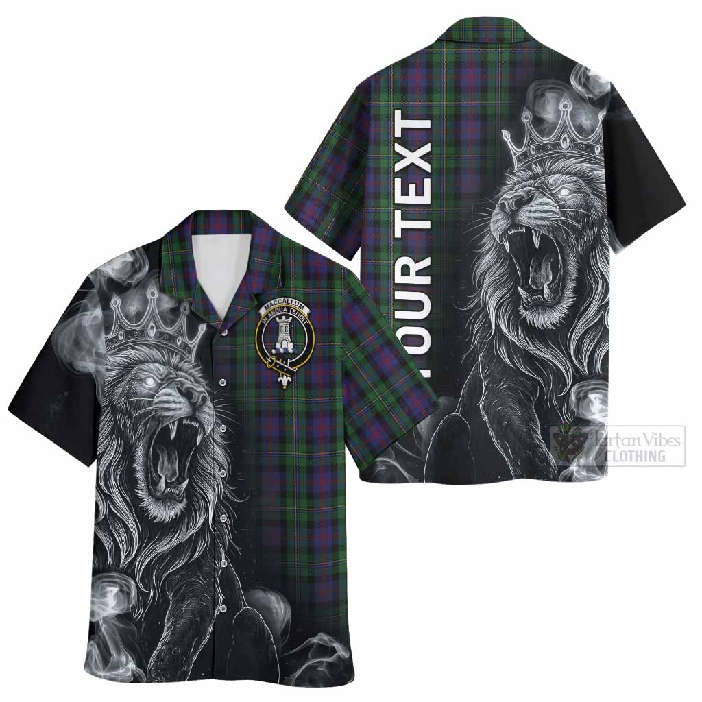 MacCallum (McCallum) Tartan Hawaiian Shirt Roaring Lion Heritage