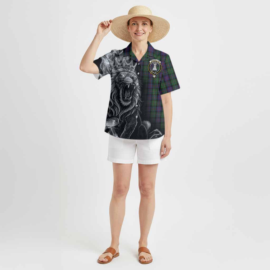 MacCallum (McCallum) Tartan Hawaiian Shirt Roaring Lion Heritage