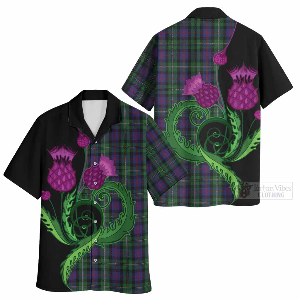 MacCallum (McCallum) Tartan Hawaiian Shirt Traditional Scottish Thistle