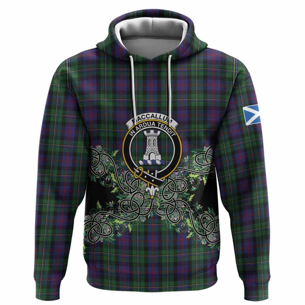 MacCallum (McCallum) Tartan Hoodie Thistle Scottish Spirit