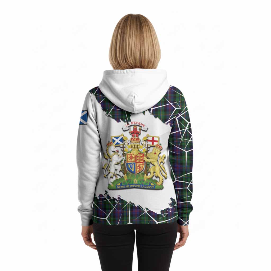 MacCallum (McCallum) Tartan Hoodie with Family Crest and Lion Rampant Grunge Style