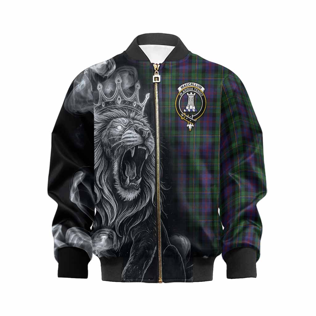 MacCallum (McCallum) Tartan Kid Bomber Jacket Roaring Lion Heritage
