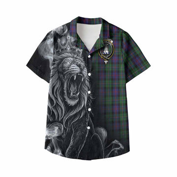 MacCallum (McCallum) Tartan Kid Hawaiian Shirt Roaring Lion Heritage