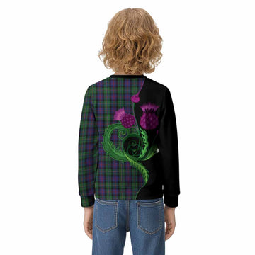 MacCallum (McCallum) Tartan Kid Knitted Sweatshirt Traditional Scottish Thistle