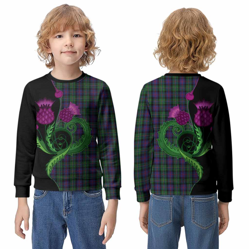 MacCallum (McCallum) Tartan Kid Knitted Sweatshirt Traditional Scottish Thistle