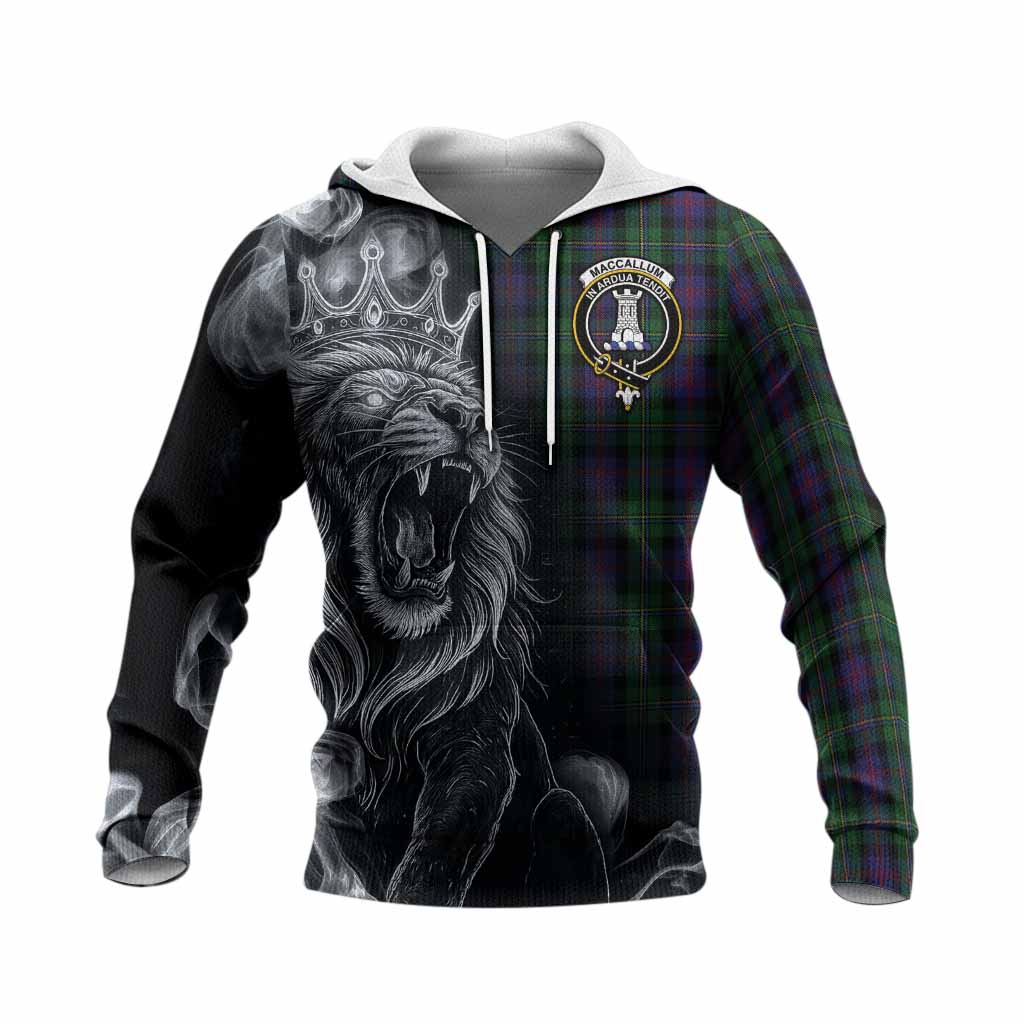 MacCallum (McCallum) Tartan Knitted Hoodie Roaring Lion Heritage