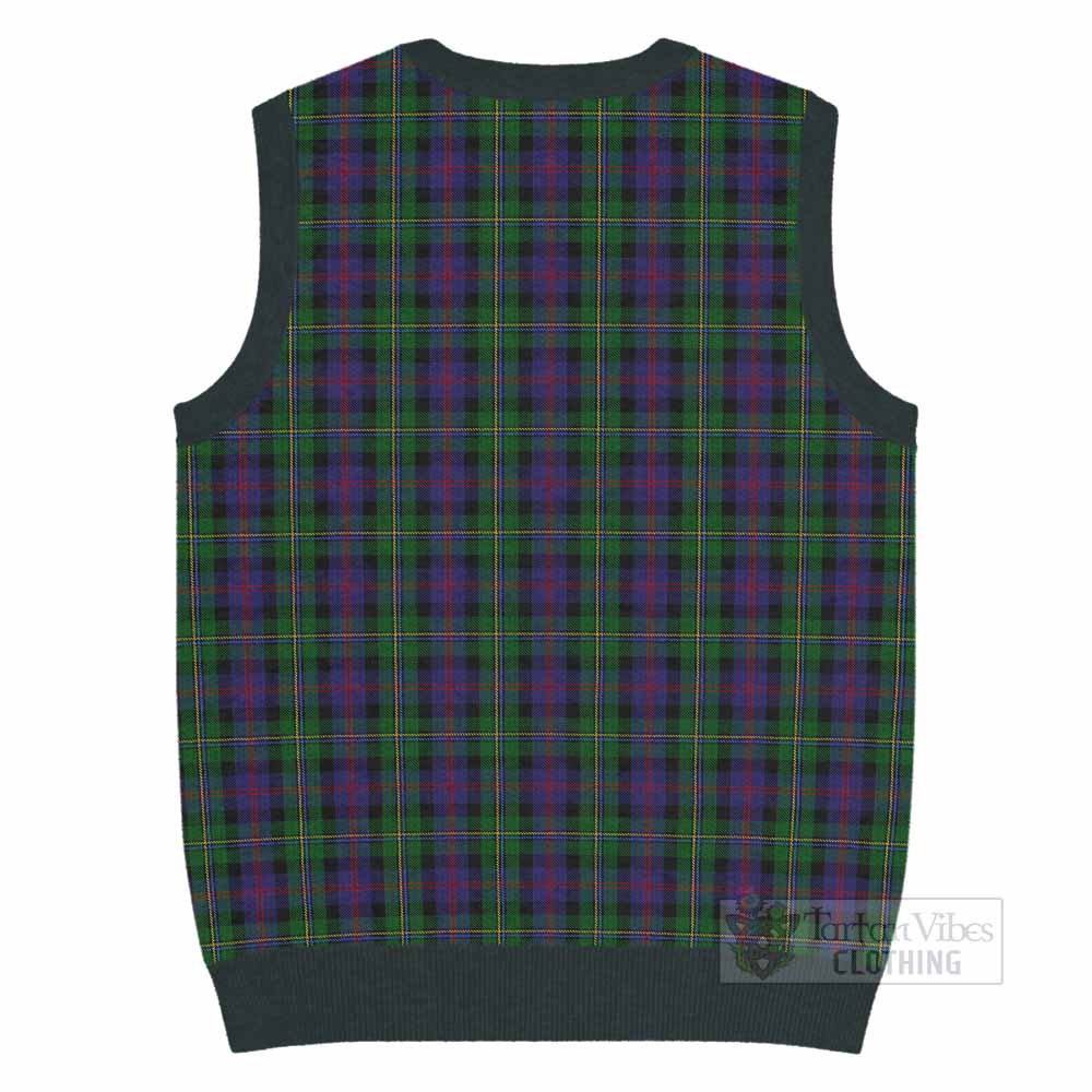 MacCallum (McCallum) Tartan Knitted V-Neck Vest with Family Crest - Tartan Vibes Clothing