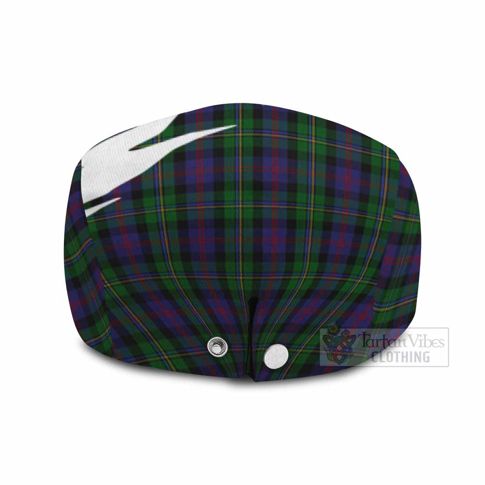 MacCallum (McCallum) Tartan Loch Ness Monster Scottish Heritage Art Flat Cap, Jeff Cap