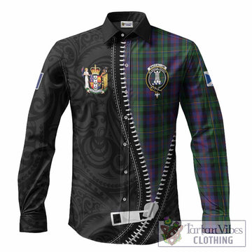 MacCallum (McCallum) Tartan Long Sleeve Button Shirts New Zealand Pattern Unique Zipper Stylized