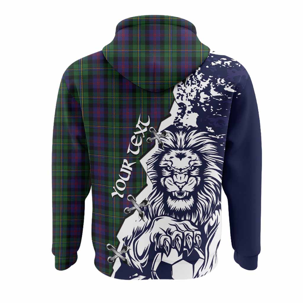 MacCallum (McCallum) Tartan Scottish Hoodie Angry Lion With Soccer Ball Style