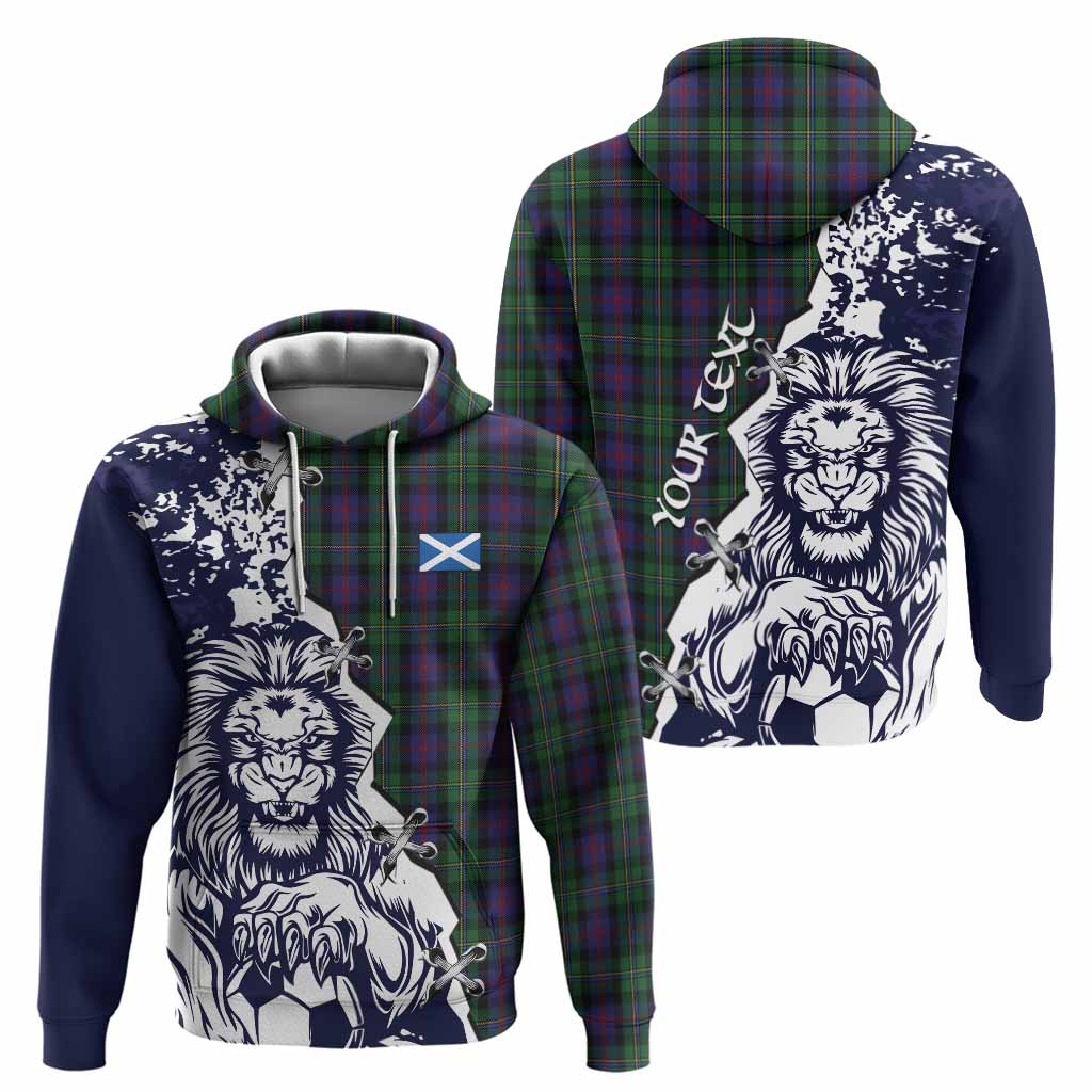 MacCallum (McCallum) Tartan Scottish Hoodie Angry Lion With Soccer Ball Style