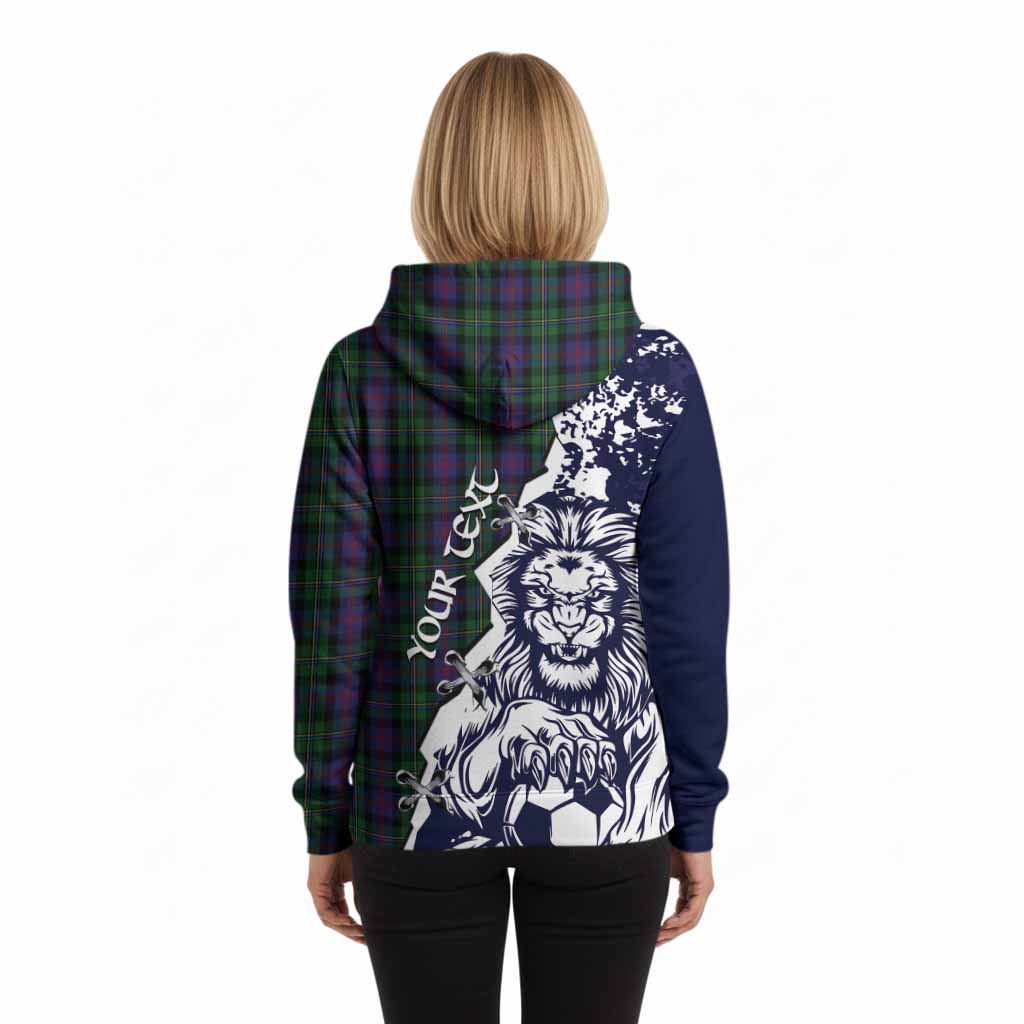 MacCallum (McCallum) Tartan Scottish Hoodie Angry Lion With Soccer Ball Style