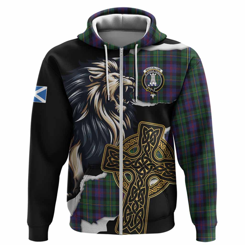 MacCallum (McCallum) Tartan Scottish Hoodie Lion Celtic Heritage
