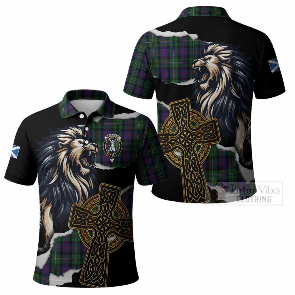 MacCallum (McCallum) Tartan Scottish Polo Shirt Lion Celtic Heritage