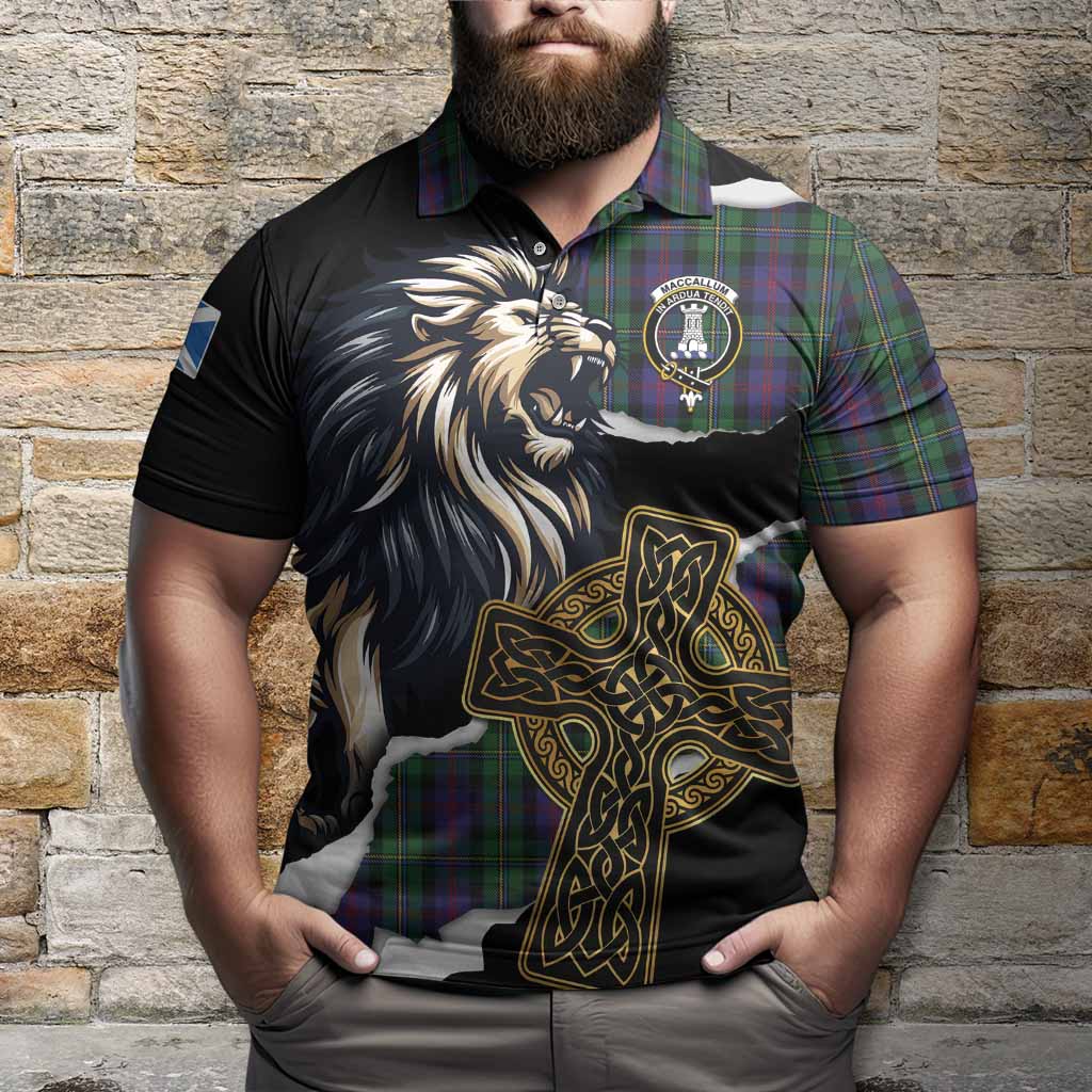 MacCallum (McCallum) Tartan Scottish Polo Shirt Lion Celtic Heritage