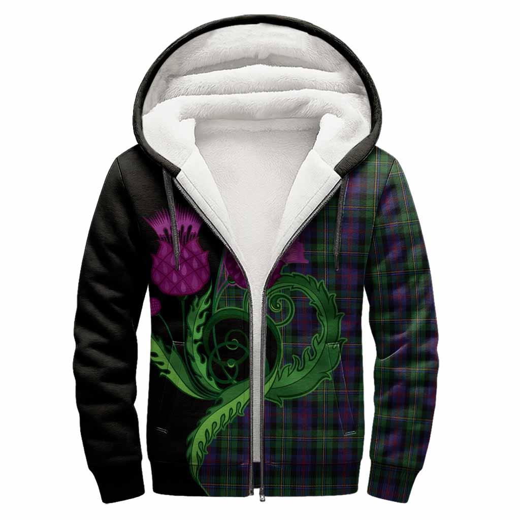 MacCallum (McCallum) Tartan Sherpa Hoodie Traditional Scottish Thistle