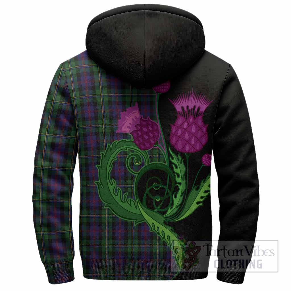 MacCallum (McCallum) Tartan Sherpa Hoodie Traditional Scottish Thistle