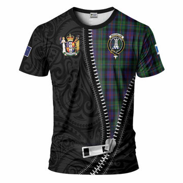 MacCallum (McCallum) Tartan T-Shirt New Zealand Pattern Unique Zipper Stylized
