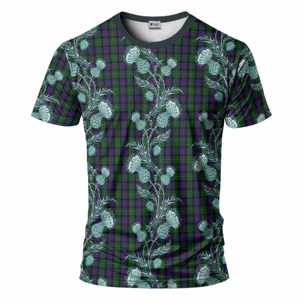 MacCallum (McCallum) Tartan T-Shirt Seamless Scottish Thistle Flowers