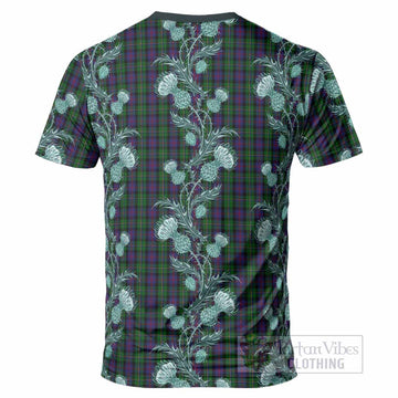 MacCallum (McCallum) Tartan T-Shirt Seamless Scottish Thistle Flowers