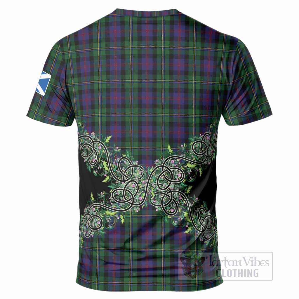 MacCallum (McCallum) Tartan T-Shirt Thistle Scottish Spirit