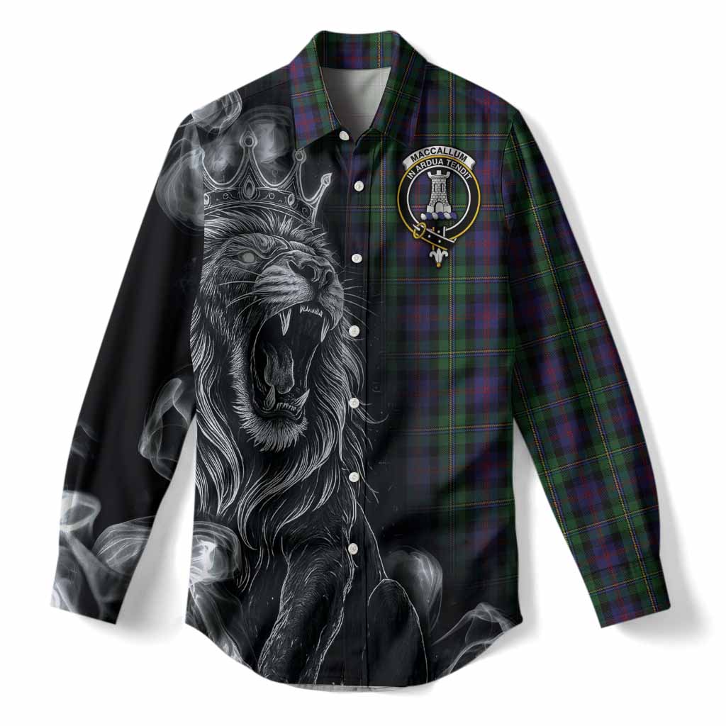 MacCallum (McCallum) Tartan Women Casual Shirt Roaring Lion Heritage