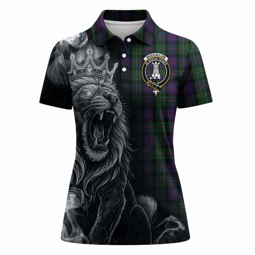 MacCallum (McCallum) Tartan Women Polo Shirt Roaring Lion Heritage