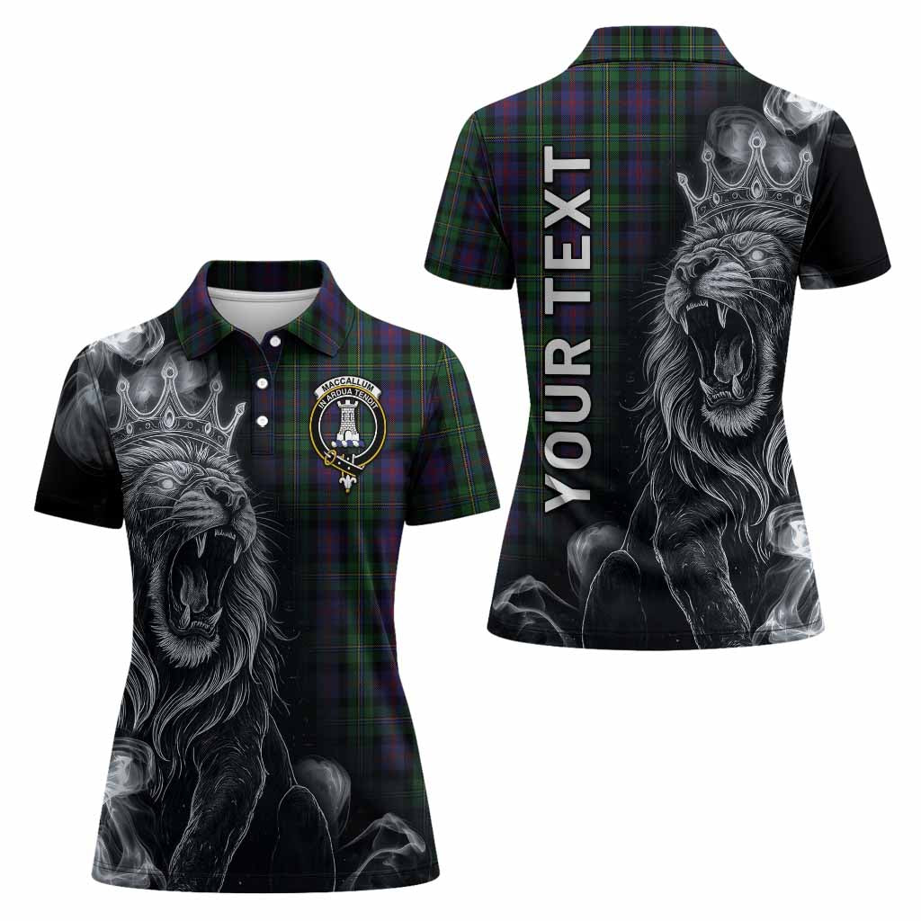 MacCallum (McCallum) Tartan Women Polo Shirt Roaring Lion Heritage