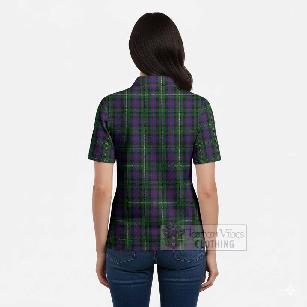 MacCallum (McCallum) Tartan Women’s Polo Sweater Top with Family Crest
