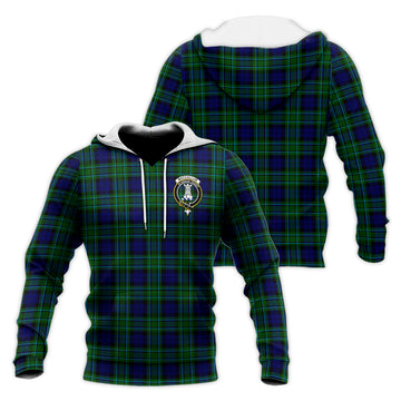 MacCallum Modern Tartan Knitted Hoodie with Family Crest