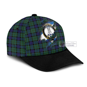 MacCallum Modern Tartan Classic Cap with Family Crest In Me Style