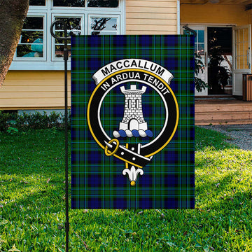 MacCallum Modern Tartan Flag with Family Crest