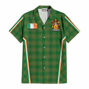 MacCartney Irish Clan Coat of Arm Tartan Cotton Hawaiian Shirt Flag Style