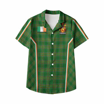 MacCartney Irish Clan Coat of Arm Tartan Kid Hawaiian Shirt Flag Style
