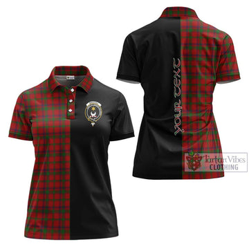 MacColl (McColl) Tartan Women's Polo Shirt with Family Crest and Half Of Me Style Women - Tartan Vibes Clothing