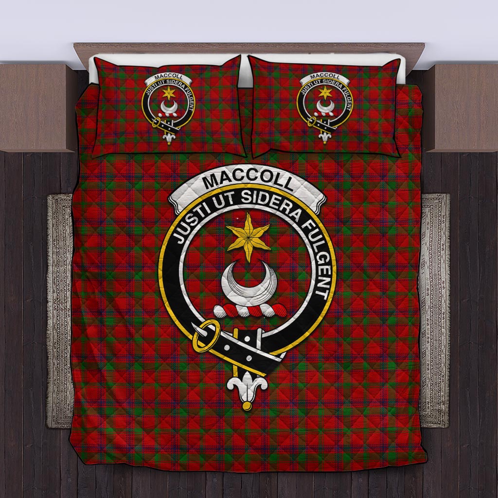 MacCallum Tartan Crest Bedding Set - Golden Thistle Style