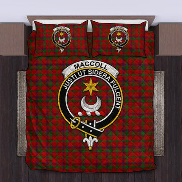 MacColl (McColl) Tartan Quilt Bed Set with Family Crest King - Tartan Vibes Clothing