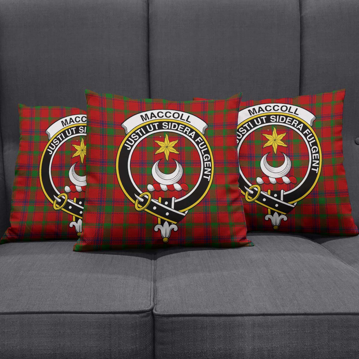 MacColl (McColl) Tartan Pillow Cover with Family Crest Rectangle Pillow Cover 51*91cm - Tartan Vibes Clothing