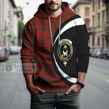 MacColl (McColl) Tartan Hoodie with Family Crest Circle Style Zip Hoodie - Tartan Vibes Clothing