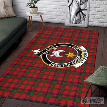MacColl (McColl) Tartan Area Rug with Family Crest L 59*86 inch (150x220 cm) - Tartan Vibes Clothing