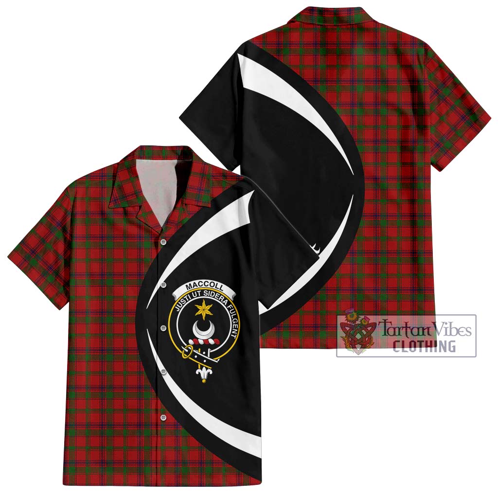 MacColl (McColl) Tartan Hawaiian Shirt with Family Crest Circle Style Kid - Tartan Vibes Clothing