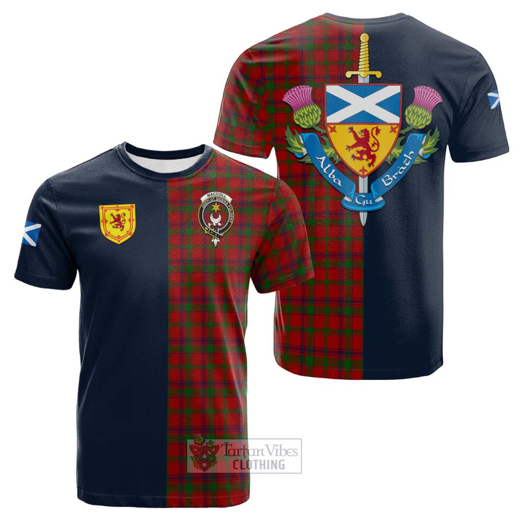MacColl (McColl) Tartan Cotton T-shirt Alba with Scottish Lion Royal Arm Half Style Kid's Shirt - Tartan Vibes Clothing