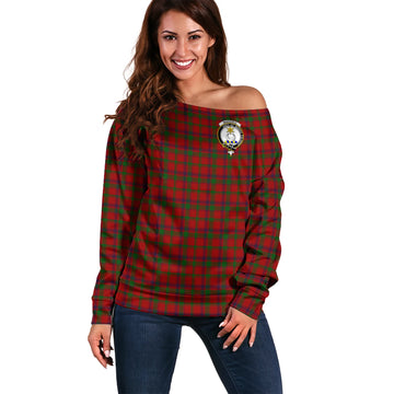 MacColl (McColl) Tartan Off Shoulder Women Sweater with Family Crest Women - Tartan Vibes Clothing